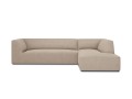 Sofa narożna Ruby beżowa tkanina strukturalna
