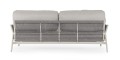 Nowoczesna 2-osobowa sofa ogrodowa Pardis piaskowy plecionka
