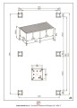 Pergola ogrodowa Ocean Premium drewniany efekt 3,6x6