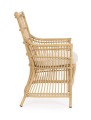 Eleganckie krzesło ogrodowe Adelma z efektem rattanu