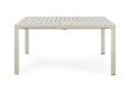 Aluminiowy stół ogrodowy rozkładany Kiplin piaskowy 97-149/149