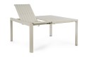 Aluminiowy stół ogrodowy rozkładany Kiplin piaskowy 97-149/149