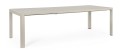 Duży aluminiowy stół ogrodowy rozkładany Kiplin piaskowy 180-240x100