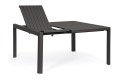 Aluminiowy stół ogrodowy rozkładany Kiplin antracytowy 97-149/149