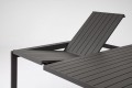 Aluminiowy stół ogrodowy rozkładany Kiplin antracytowy 97-149/149
