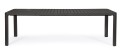 Duży aluminiowy stół ogrodowy rozkładany Kiplin antracytowy 180-240x100