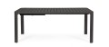 Duży aluminiowy stół ogrodowy rozkładany Kiplin antracytowy 180-240x100