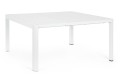 Aluminiowy stół ogrodowy rozkładany Kiplin biały 97-149/149