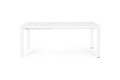 Duży aluminiowy stół ogrodowy rozkładany Kiplin biały 180-240x100