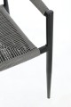 Ogrodowe krzesło jadalniane boho Jandia  antracytowe