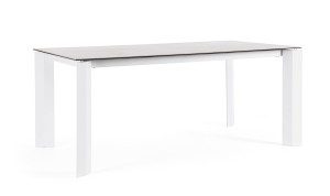 Ogrodowy stół jadalniany Otavio biały 180x95
