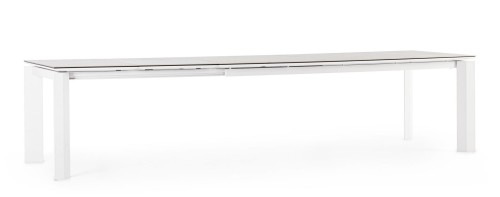 Ogrodowy stół jadalniany Otavio rozkładany biały 220-280-340x95