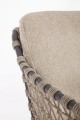 Eleganckie krzesło ogrodowe Ivissa ciepły beż
