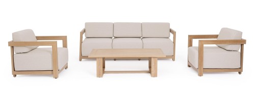 Elegancki zestaw ogrodowy Theseus naturalny