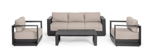 Elegancki zestaw ogrodowy Moses antracytowy