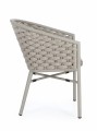 Eleganckie krzesło ogrodowe Margalida piaskowe