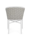 Eleganckie krzesło ogrodowe Margalida białe