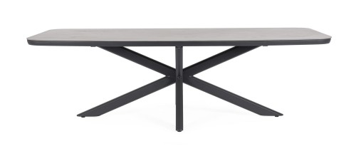 Elegancki stół ogrodowy Isacco 240x110 antracyt