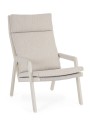 Komfortowy fotel ogrodowy Emery piaskowy