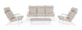 Komfortowy zetaw ogrodowy Ibisco beż