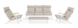 Komfortowy zetaw ogrodowy Ibisco beż