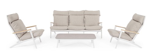 Komfortowy zetaw ogrodowy Ibisco beż