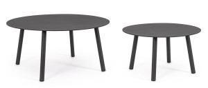 Zestaw ogrodowych stolików kawowych Aminta antracyt