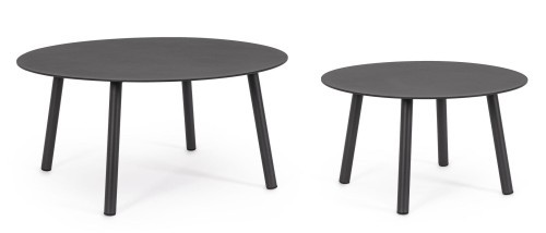 Zestaw ogrodowych stolików kawowych Aminta antracyt