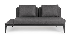 Kompaktowa sofa ogrodowa Matrix antracyt