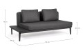 Kompaktowa sofa ogrodowa Matrix antracyt