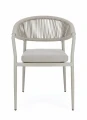 Eleganckie krzesło ogrodowe Millor piaskowe