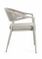 Eleganckie krzesło ogrodowe Millor piaskowe