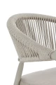Eleganckie krzesło ogrodowe Millor piaskowe