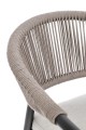 Eleganckie krzesło ogrodowe Millor khaki