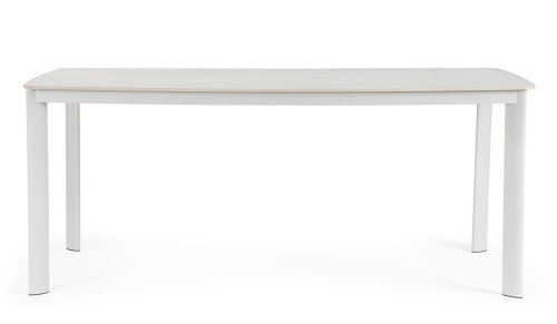 Stół ogrodowy Alcora 180x90 biały