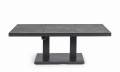 Antracytowy stół ogrodowy z regulowaną wysokością Truman 140x85