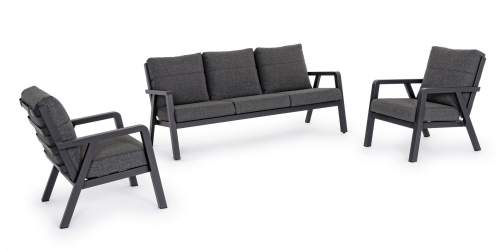 Zestaw ogrodowy wypoczynkowy Truman antracyt