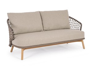 Ekskluzywna sofa ogrodowa Eularia khaki