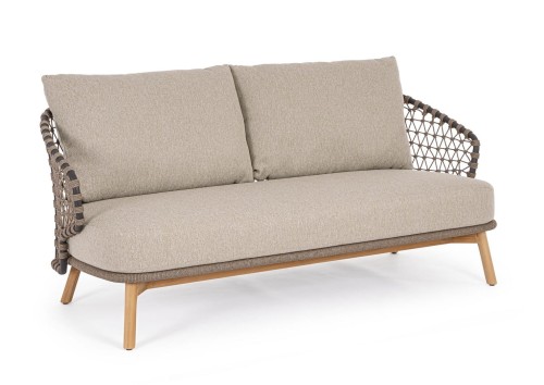 Ekskluzywna sofa ogrodowa Eularia khaki