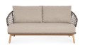 Ekskluzywna sofa ogrodowa Eularia khaki