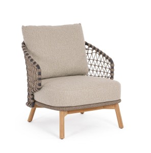 Elegancki fotel ogrodowy Eularia khaki