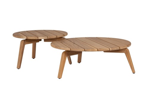 Zestaw ogrodowych stolików kawowych Eularia 60 i 80