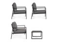 Zestaw ogrodowy Hilde antracytowy