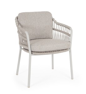 Eleganckie krzesło ogrodowe Talaia beżowe