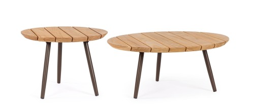 Zestaw ogrodowych stolików kawowych Talaia antracytowy