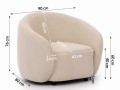 Elegancki fotel Luna