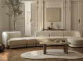 5-osobowa sofa modułowa narożna Miley boucle beżowa P/L
