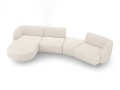 5-osobowa sofa modułowa narożna Miley boucle beżowa P/L