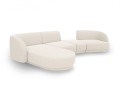 5-osobowa sofa modułowa narożna Miley boucle beżowa P/L