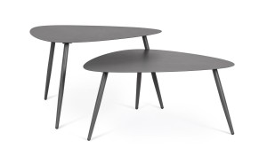 Zestaw ogrodowych stolików kawowych Yvonne antracyt